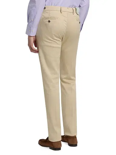 Sartorio Napoli Men's Flat-Front Trousers - Beige - Size 40 | Thumbnail 5 Sartorio Napoli Men's Flat-Front Trousers - Beige - Size 40 | Thumbnail 5