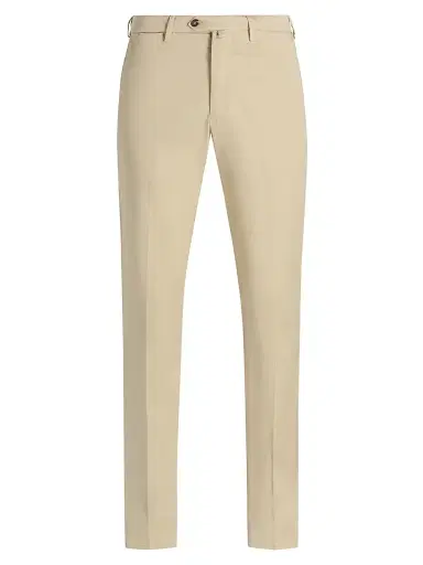 Sartorio Napoli Men's Flat-Front Trousers - Beige - Size 40 | Thumbnail 1 Sartorio Napoli Men's Flat-Front Trousers - Beige - Size 40 | Thumbnail 1