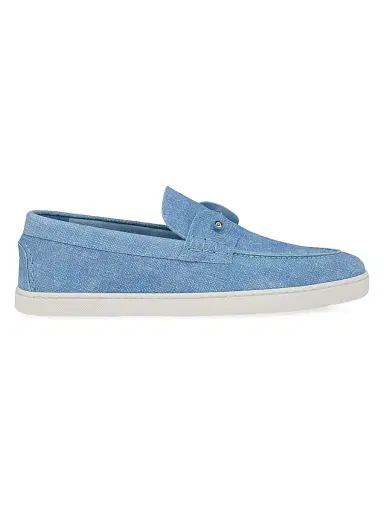 Christian Louboutin Men's Chambeli Boat Shoes - Ceruleo | Thumbnail 1 Christian Louboutin Men's Chambeli Boat Shoes - Ceruleo | Thumbnail 1
