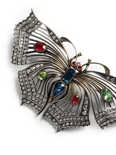 Valentino Garavani Women's Vouloirvoler Crystal-Embellished Metal Brooch - Multicolored | Thumbnail 2 Valentino Garavani Women's Vouloirvoler Crystal-Embellished Metal Brooch - Multicolored | Thumbnail 2
