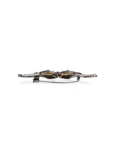 Valentino Garavani Women's Vouloirvoler Crystal-Embellished Metal Brooch - Multicolored | Thumbnail 3 Valentino Garavani Women's Vouloirvoler Crystal-Embellished Metal Brooch - Multicolored | Thumbnail 3