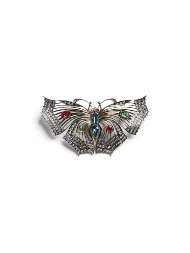 Valentino Garavani Women's Vouloirvoler Crystal-Embellished Metal Brooch - Multicolored | Thumbnail 1 Valentino Garavani Women's Vouloirvoler Crystal-Embellished Metal Brooch - Multicolored | Thumbnail 1