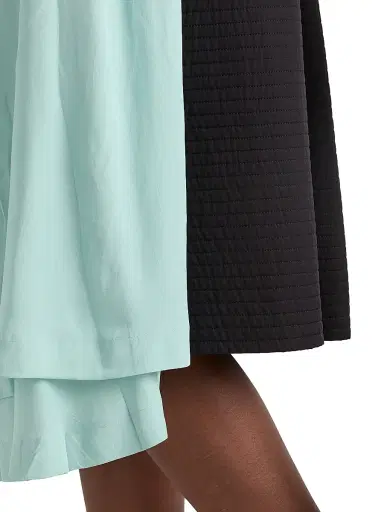 Prada Women's Rush Stitch Fabric Patchwork Skirt - Grey | Thumbnail 5 Prada Women's Rush Stitch Fabric Patchwork Skirt - Grey | Thumbnail 5