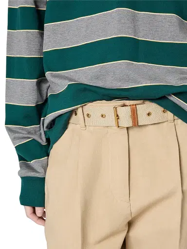 Miu Miu Women's Striped Jersey Sweatshirt - Green | Thumbnail 5 Miu Miu Women's Striped Jersey Sweatshirt - Green | Thumbnail 5