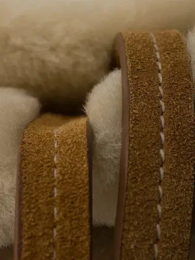 Prada Women's Shearling Tote Bag - Beige Khaki | Thumbnail 5 Prada Women's Shearling Tote Bag - Beige Khaki | Thumbnail 5