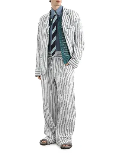 Dolce & Gabbana Men's Striped Cotton-Blend Drawstring Pants - Rigato - Size 38 | Thumbnail 2 Dolce & Gabbana Men's Striped Cotton-Blend Drawstring Pants - Rigato - Size 38 | Thumbnail 2