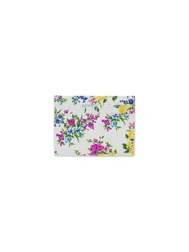Dolce & Gabbana Women's Floral Leather Card Case | Thumbnail 3 Dolce & Gabbana Women's Floral Leather Card Case | Thumbnail 3