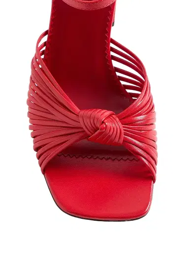 Valentino Garavani Women's Annet Kidskin 90MM Sandals - Coral - Size 12 | Thumbnail 5 Valentino Garavani Women's Annet Kidskin 90MM Sandals - Coral - Size 12 | Thumbnail 5