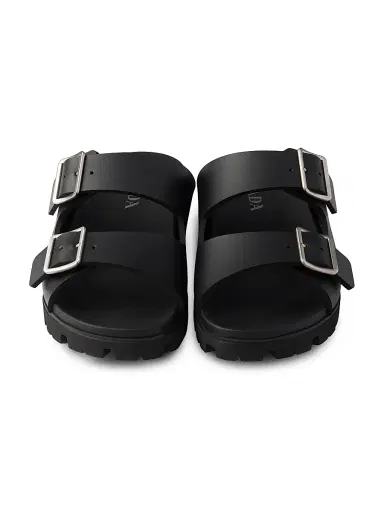 Prada Men's Rubber Strap Slides - Black - Size 11 | Thumbnail 2 Prada Men's Rubber Strap Slides - Black - Size 11 | Thumbnail 2