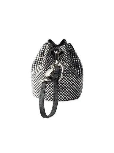 Prada Women's Mini Icon Satin and Crystals Keychain Charm - Assorted | Thumbnail 2 Prada Women's Mini Icon Satin and Crystals Keychain Charm - Assorted | Thumbnail 2