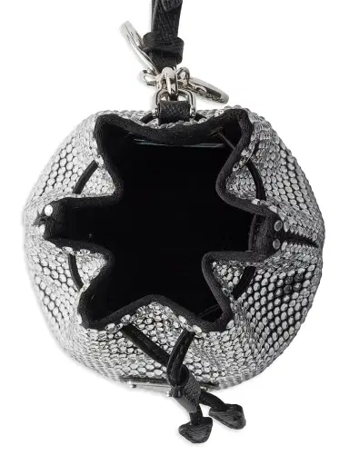 Prada Women's Mini Icon Satin and Crystals Keychain Charm - Assorted | Thumbnail 3 Prada Women's Mini Icon Satin and Crystals Keychain Charm - Assorted | Thumbnail 3
