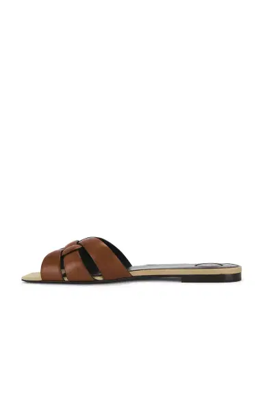 Saint Laurent Tribute Flat Sandal | Thumbnail 5 Saint Laurent Tribute Flat Sandal | Thumbnail 5