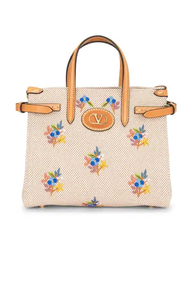 Valentino Garavani Antibes Flower Bouquet Small Tote Bag | Thumbnail 3 Valentino Garavani Antibes Flower Bouquet Small Tote Bag | Thumbnail 3
