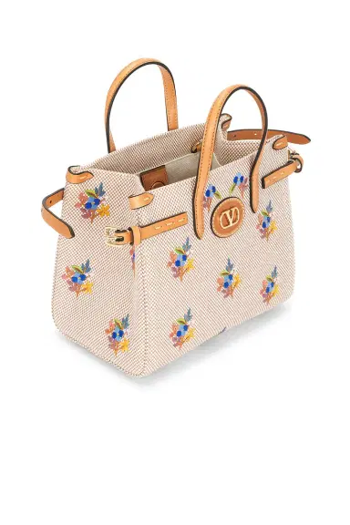 Valentino Garavani Antibes Flower Bouquet Small Tote Bag | Thumbnail 6 Valentino Garavani Antibes Flower Bouquet Small Tote Bag | Thumbnail 6