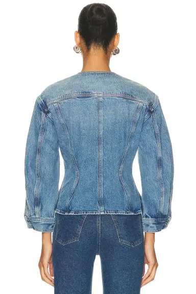 FRAME The Nipped Collarless Jacket | Thumbnail 5 FRAME The Nipped Collarless Jacket | Thumbnail 5
