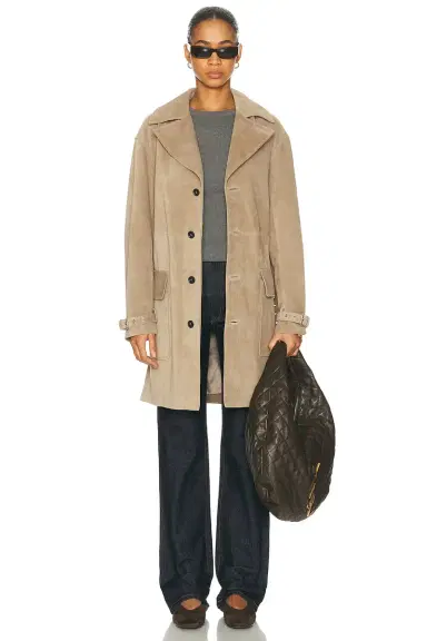 Frame The Suede Trench Jacket | Thumbnail 3 Frame The Suede Trench Jacket | Thumbnail 3