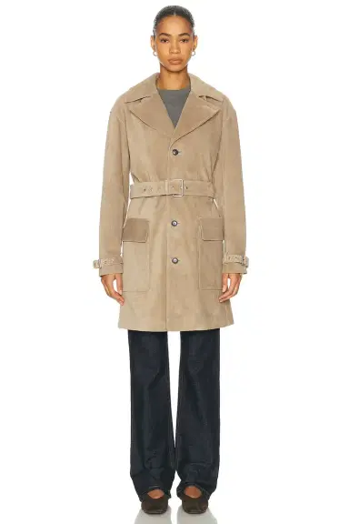 Frame The Suede Trench Jacket | Thumbnail 4 Frame The Suede Trench Jacket | Thumbnail 4