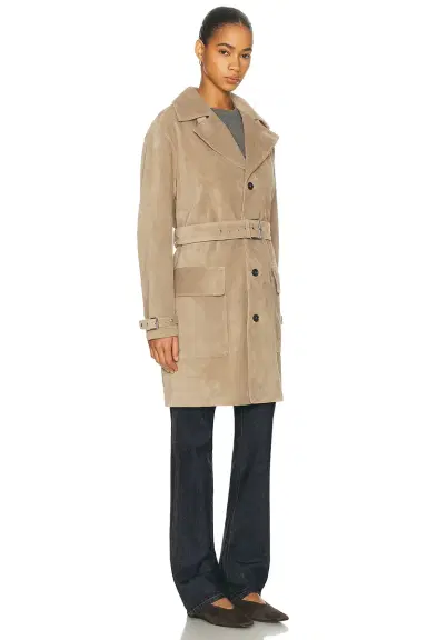 Frame The Suede Trench Jacket | Thumbnail 5 Frame The Suede Trench Jacket | Thumbnail 5