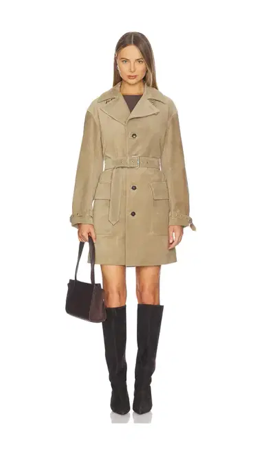Frame The Suede Trench Jacket | Thumbnail 1 Frame The Suede Trench Jacket | Thumbnail 1