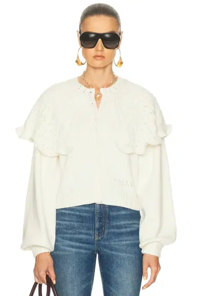 Chloé Chunky Wool Cardigan | Thumbnail 1 Chloé Chunky Wool Cardigan | Thumbnail 1