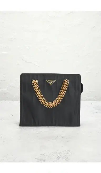 FWRD Renew Prada Vintage Tessuto Tote Bag | Thumbnail 4 FWRD Renew Prada Vintage Tessuto Tote Bag | Thumbnail 4
