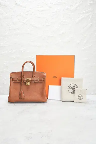 HERMÈS Hermes Barenia Faubourg Birkin 25 Handbag | Thumbnail 11 HERMÈS Hermes Barenia Faubourg Birkin 25 Handbag | Thumbnail 11