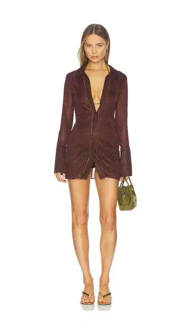 Oséree Lumiere Slim Shirt Dress | Thumbnail 1 Oséree Lumiere Slim Shirt Dress | Thumbnail 1