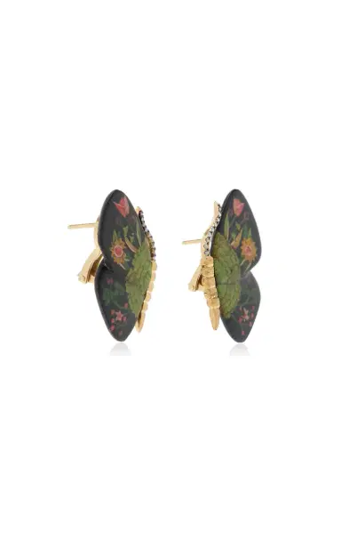 Silvia Furmanovich Marquetry Butterfly Earrings | Thumbnail 3 Silvia Furmanovich Marquetry Butterfly Earrings | Thumbnail 3