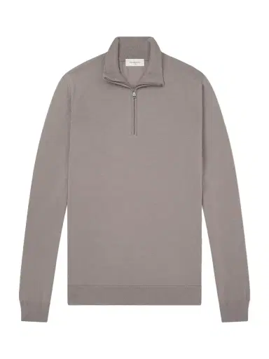 PIACENZA 1733 Virgin Wool Half-Zip Sweater - Men | Thumbnail 1 PIACENZA 1733 Virgin Wool Half-Zip Sweater - Men | Thumbnail 1