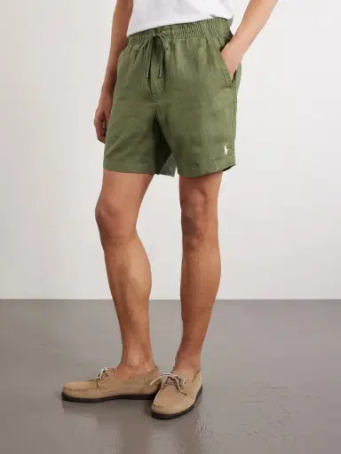 Polo Ralph Lauren Straight-Leg Linen Drawstring Shorts - Men | Thumbnail 3 Polo Ralph Lauren Straight-Leg Linen Drawstring Shorts - Men | Thumbnail 3
