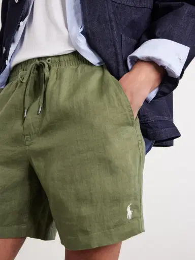 Polo Ralph Lauren Straight-Leg Linen Drawstring Shorts - Men | Thumbnail 5 Polo Ralph Lauren Straight-Leg Linen Drawstring Shorts - Men | Thumbnail 5