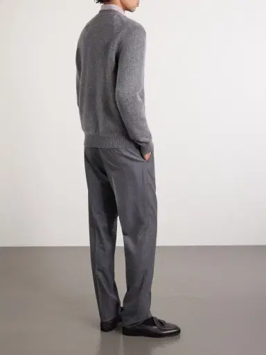 Ralph Lauren Purple Label Gregory Straight-Leg Wool-Flannel Trousers - Men | Thumbnail 4 Ralph Lauren Purple Label Gregory Straight-Leg Wool-Flannel Trousers - Men | Thumbnail 4