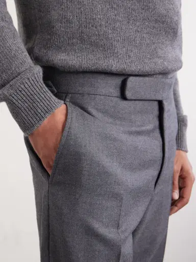 Ralph Lauren Purple Label Gregory Straight-Leg Wool-Flannel Trousers - Men | Thumbnail 5 Ralph Lauren Purple Label Gregory Straight-Leg Wool-Flannel Trousers - Men | Thumbnail 5