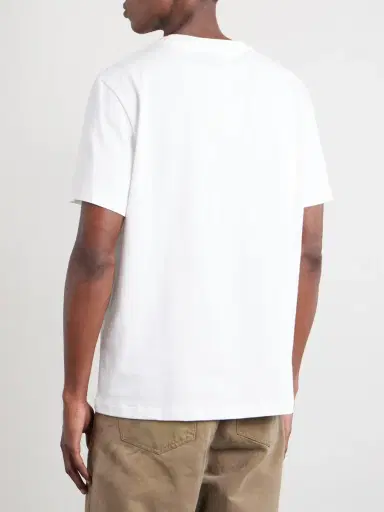 A.P.C. Logo-Embroidered Cotton-Jersey T-Shirt - Men | Thumbnail 4 A.P.C. Logo-Embroidered Cotton-Jersey T-Shirt - Men | Thumbnail 4