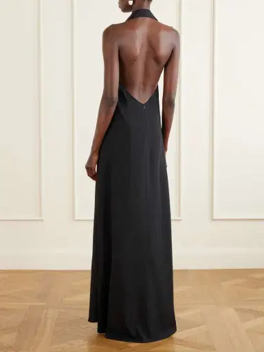 Taller Marmo Barbara Open-back Crepe Gown | Thumbnail 3 Taller Marmo Barbara Open-back Crepe Gown | Thumbnail 3