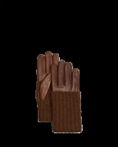 Agnelle Lambskin Two-Toned Gloves | Thumbnail 2 Agnelle Lambskin Two-Toned Gloves | Thumbnail 2