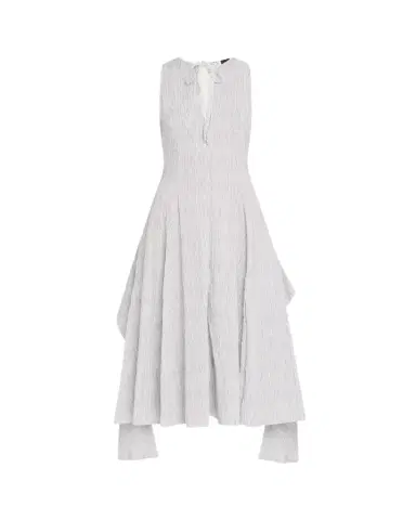 Loewe Striped Keyhole Tie-Front Dress | Thumbnail 1 Loewe Striped Keyhole Tie-Front Dress | Thumbnail 1