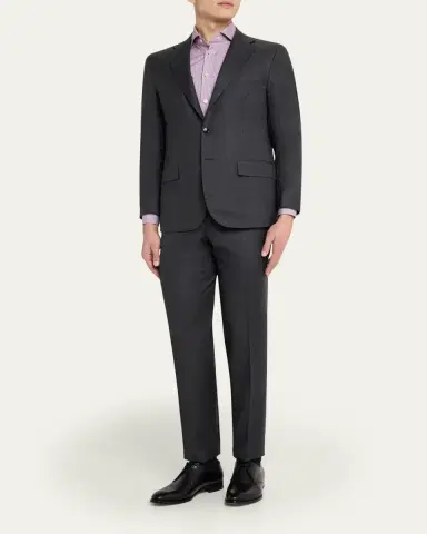 Kiton Men's Nano Check Suit | Thumbnail 2 Kiton Men's Nano Check Suit | Thumbnail 2