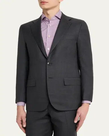 Kiton Men's Nano Check Suit | Thumbnail 4 Kiton Men's Nano Check Suit | Thumbnail 4