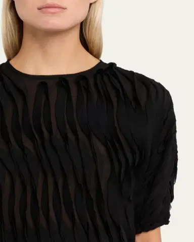 Ulla Johnson Vayda Semi-Sheer Ruffle Top | Thumbnail 5 Ulla Johnson Vayda Semi-Sheer Ruffle Top | Thumbnail 5