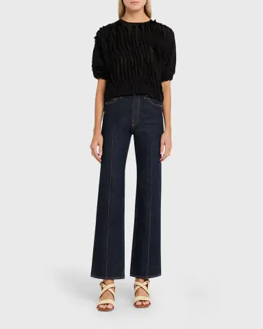 Ulla Johnson Vayda Semi-Sheer Ruffle Top | Thumbnail 6 Ulla Johnson Vayda Semi-Sheer Ruffle Top | Thumbnail 6