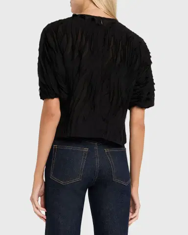 Ulla Johnson Vayda Semi-Sheer Ruffle Top | Thumbnail 7 Ulla Johnson Vayda Semi-Sheer Ruffle Top | Thumbnail 7