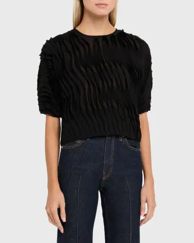Ulla Johnson Vayda Semi-Sheer Ruffle Top | Thumbnail 8 Ulla Johnson Vayda Semi-Sheer Ruffle Top | Thumbnail 8
