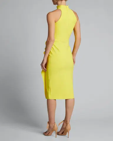 Chiara Boni La Petite Robe Sleeveless Halter Ruched Dress | Thumbnail 2 Chiara Boni La Petite Robe Sleeveless Halter Ruched Dress | Thumbnail 2