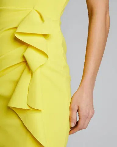Chiara Boni La Petite Robe Sleeveless Halter Ruched Dress | Thumbnail 4 Chiara Boni La Petite Robe Sleeveless Halter Ruched Dress | Thumbnail 4