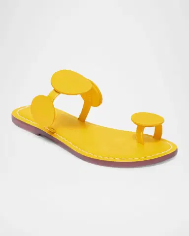 Bernardo New Moon Circle Leather Flat Sandals | Thumbnail 8 Bernardo New Moon Circle Leather Flat Sandals | Thumbnail 8