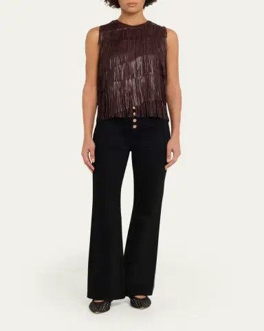 Ulla Johnson Leonie Fringe Leather Top | Thumbnail 2 Ulla Johnson Leonie Fringe Leather Top | Thumbnail 2