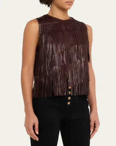 Ulla Johnson Leonie Fringe Leather Top | Thumbnail 4 Ulla Johnson Leonie Fringe Leather Top | Thumbnail 4