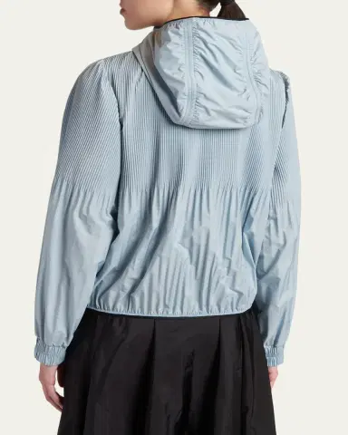 Moncler Anemone Pleated Hooded Jacket | Thumbnail 3 Moncler Anemone Pleated Hooded Jacket | Thumbnail 3
