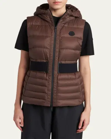 Moncler Melia Hooded Down Vest | Thumbnail 4 Moncler Melia Hooded Down Vest | Thumbnail 4